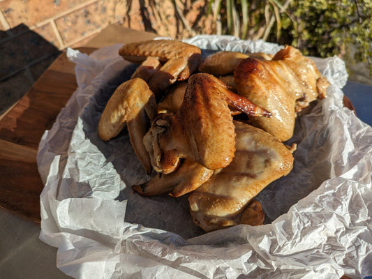 Hot smoked chicken wings